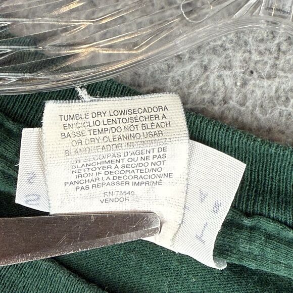 Vintage Garfield Sweatshirt Women’s Large Green Rap Hip Hop Signet Sportswear - Picture 10 of 10